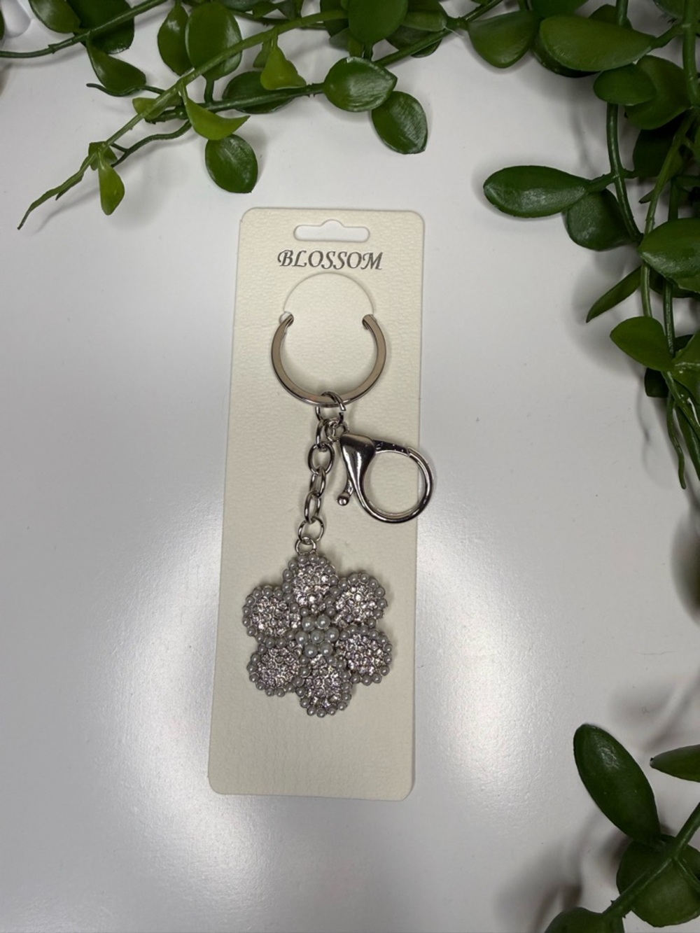 Silver Blossom Keychain/ Bag Charm - Picture 3 of 4